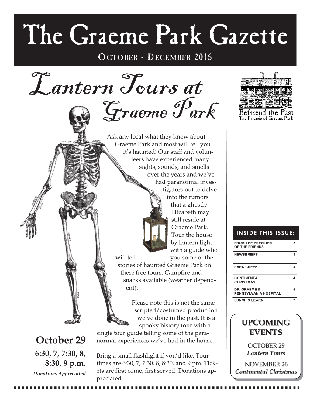 Lantern Tours at Graeme Park