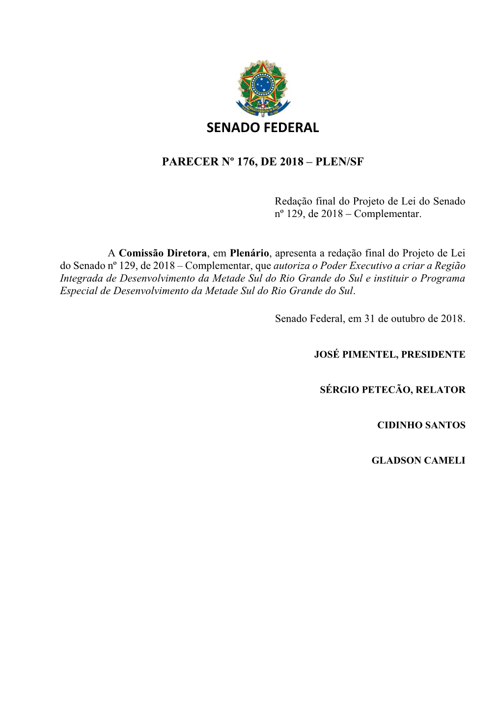 Texto Final Aprovado Pela Comissão De