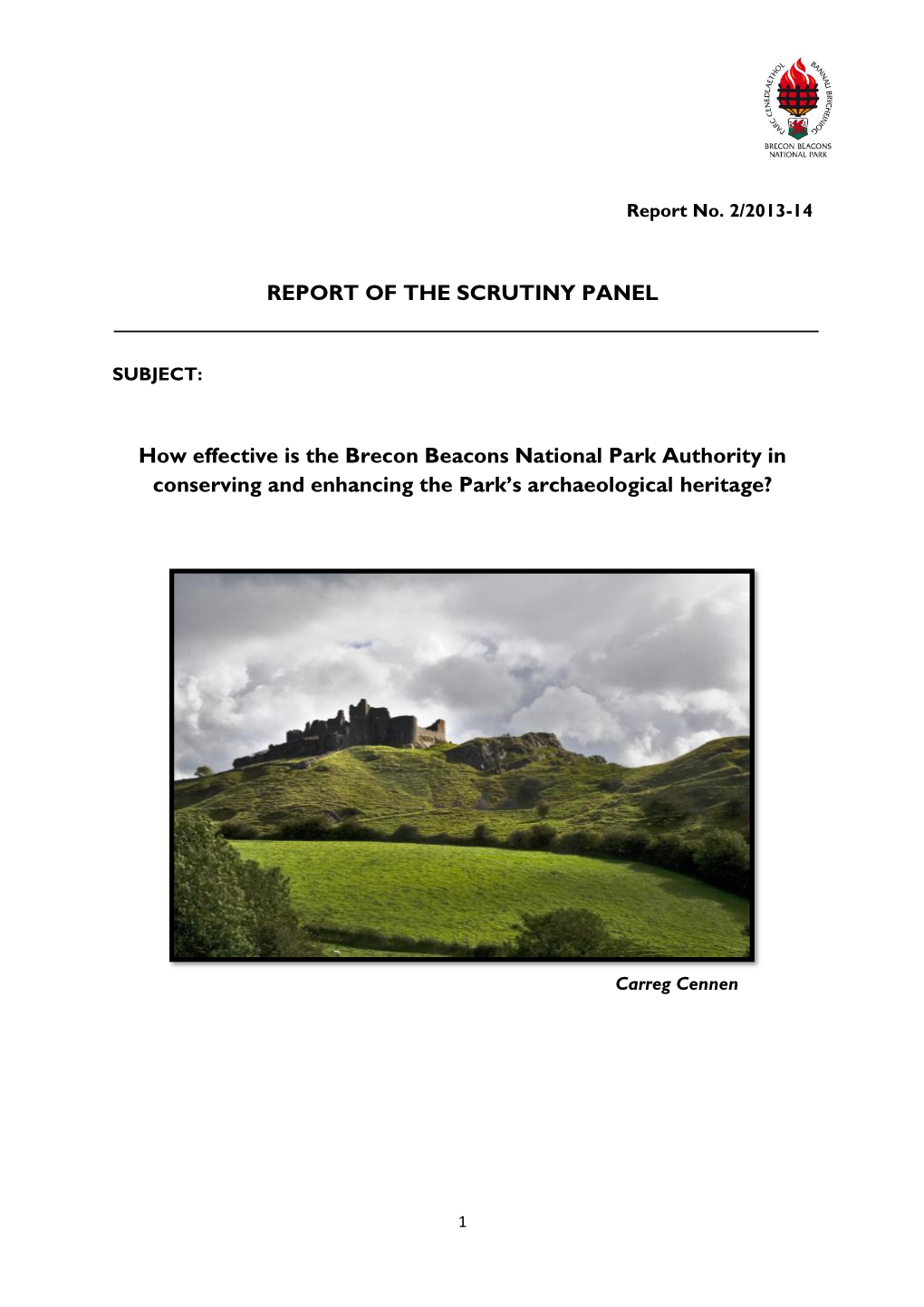 Archaeology Scrutiny Report