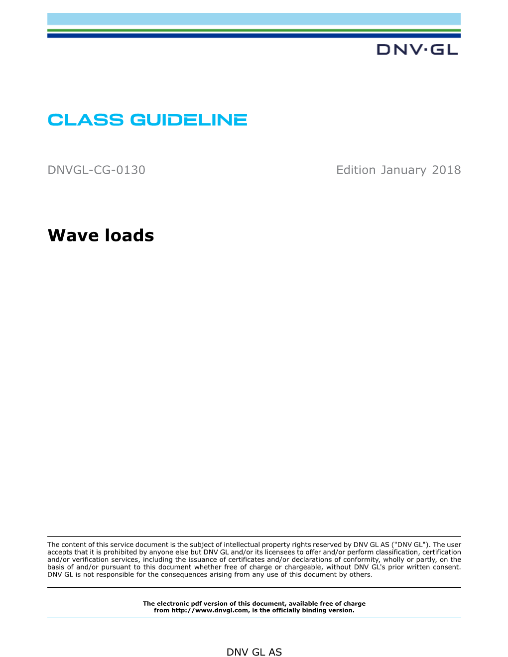 DNVGL-CG-0130 Wave Loads