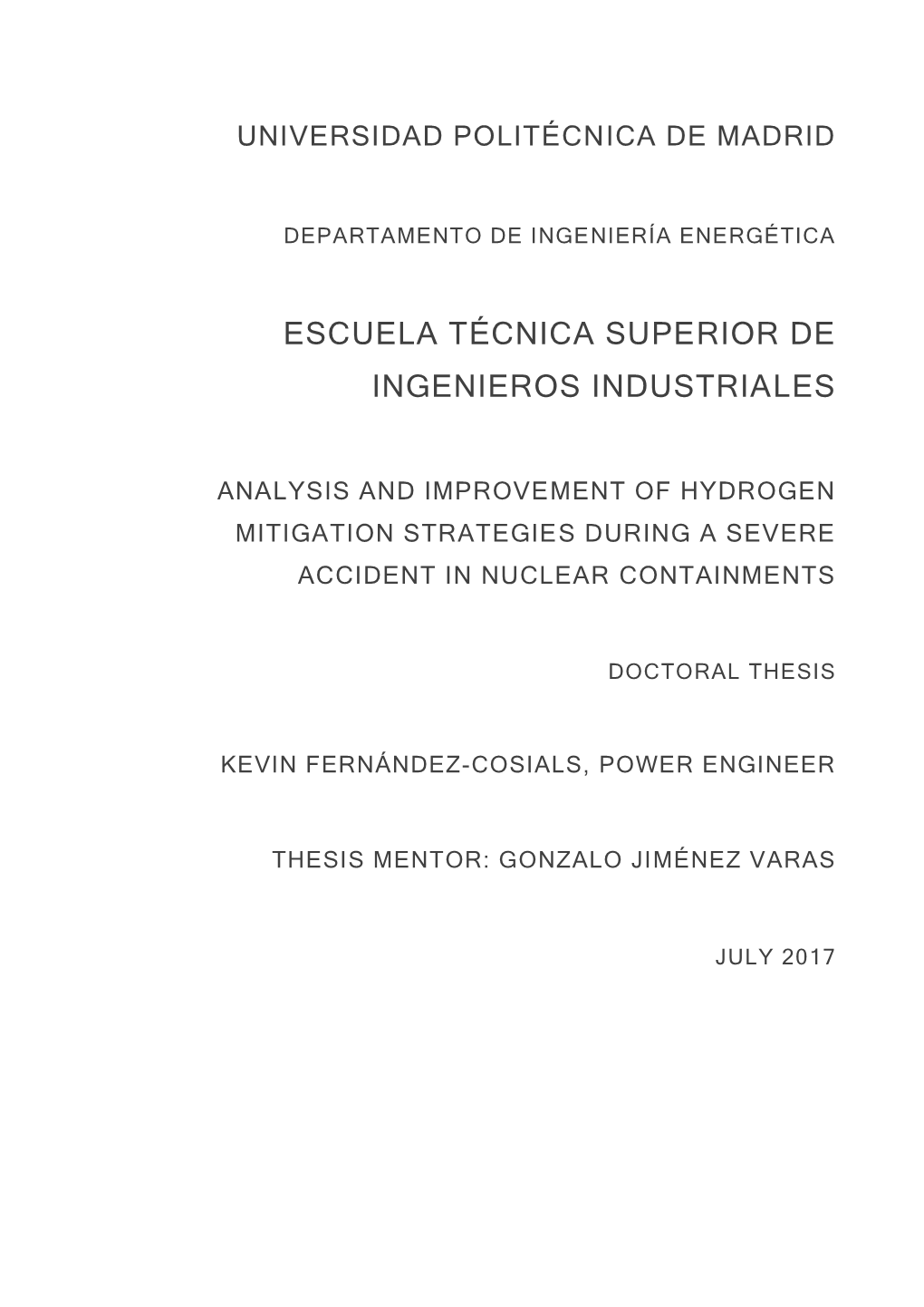 Analysis and Improvement of Hydrogen Mitigation Strategies During a Severe Accident in Nuclear Containments