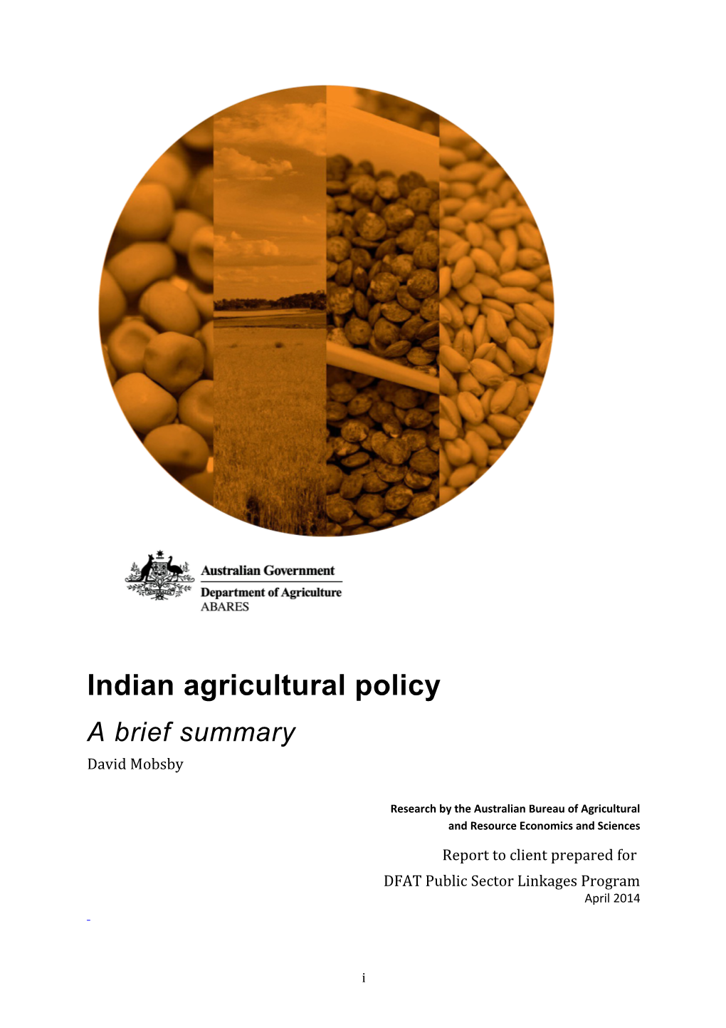 Indian Agricultural Policy