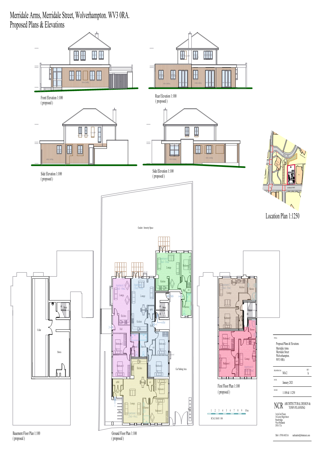 Proposed Plans & Elevations Merridale Arms, Merridale Street