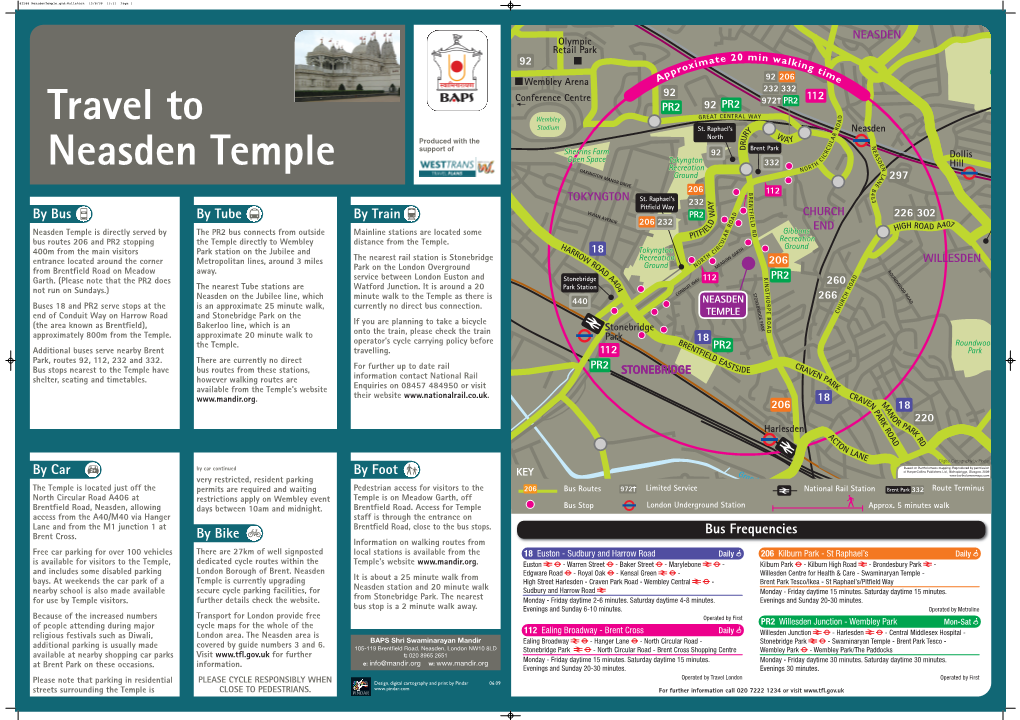 Neasden Temple Wallchart