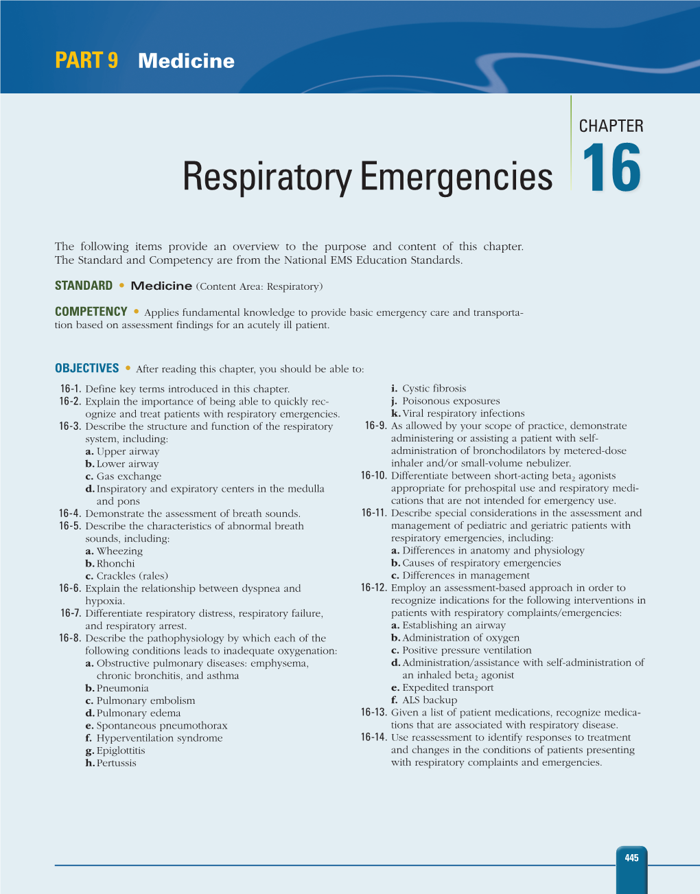 Respiratory Emergencies 16