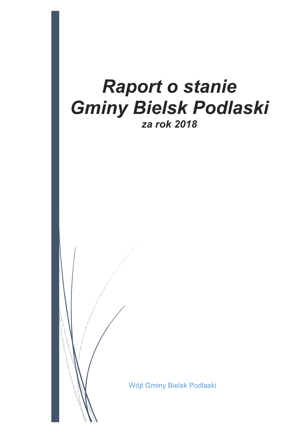 Raport O Stanie Gminy Bielsk Podlaski Za Rok 2018