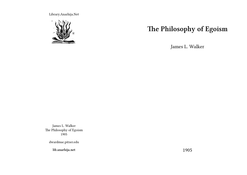 Philosophy of Egoism