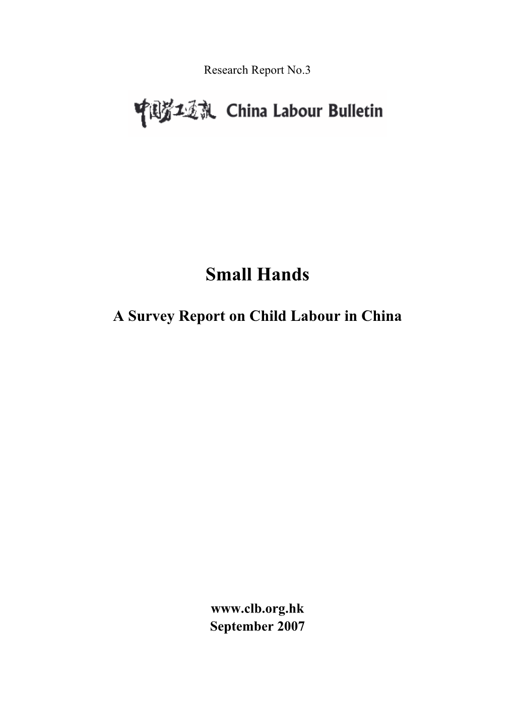 2008 Research Report on Child Labour