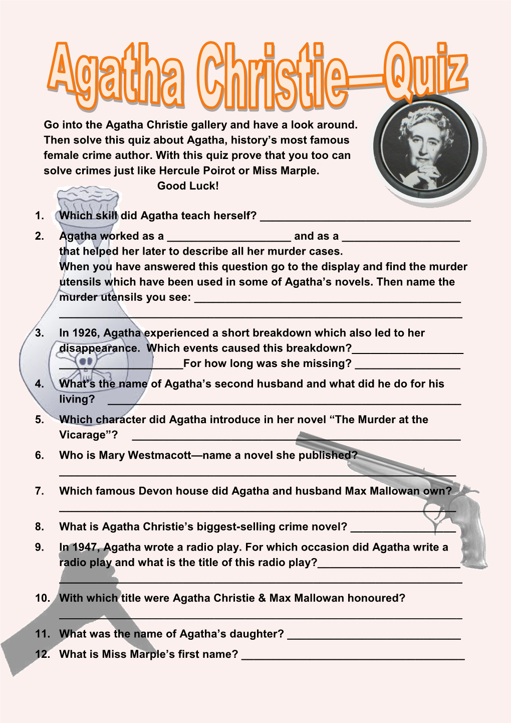 Agatha Christie Quiz