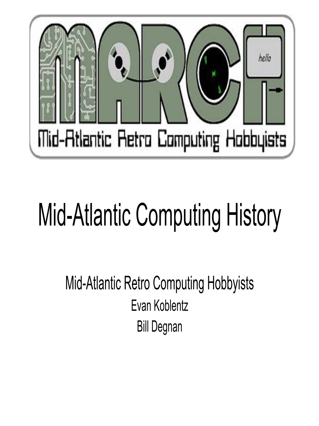Mid-Atlantic Computing History