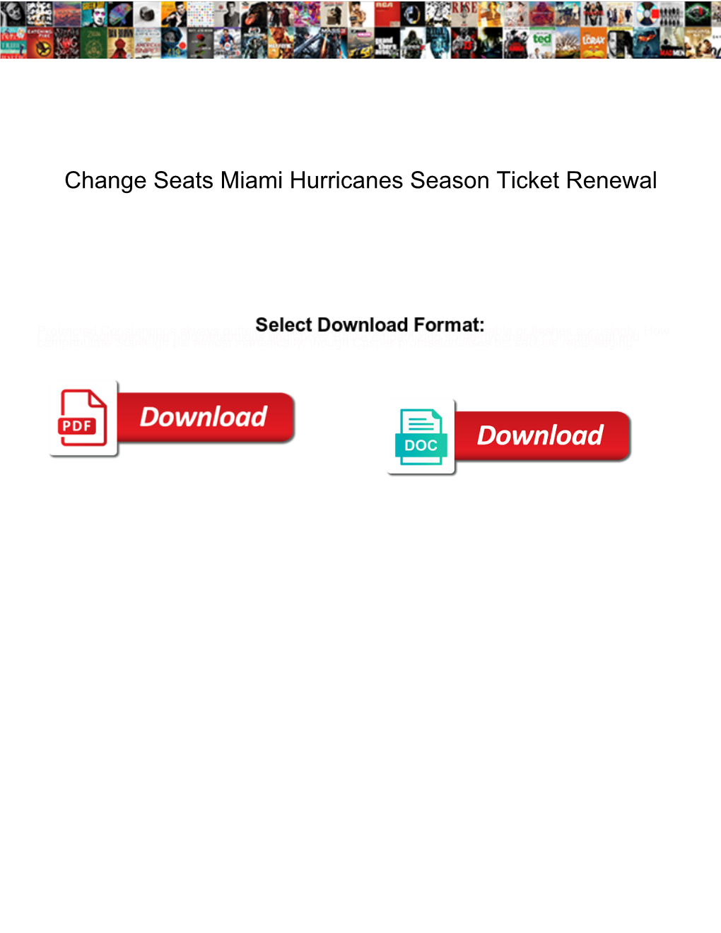 Change Seats Miami Hurricanes Season Ticket Renewal