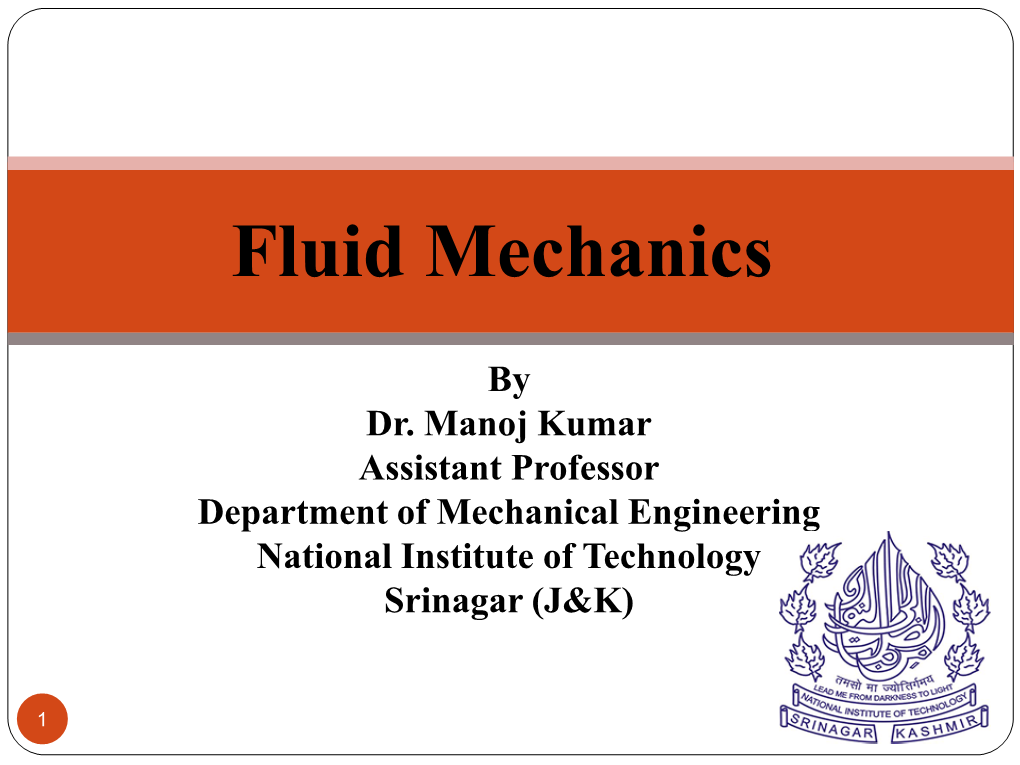 Fluid Mechanics