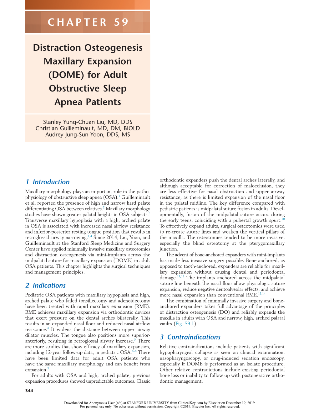 (DOME) for Adult Obstructive Sleep Apnea Patients