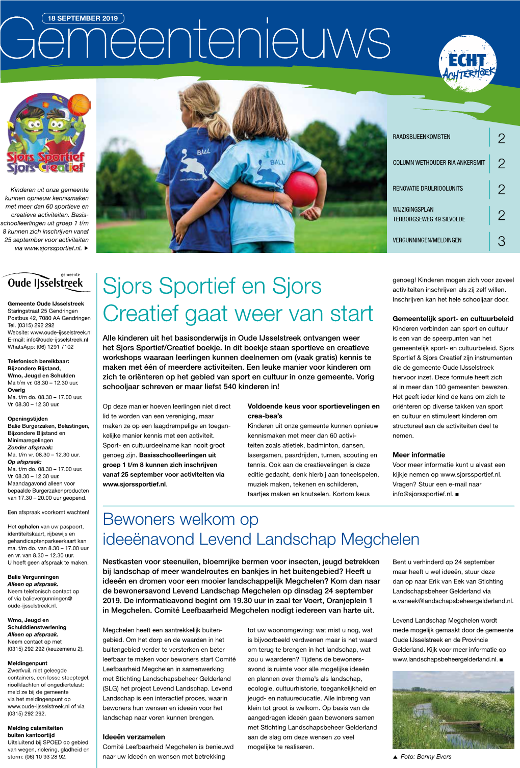 Sjors Sportief En Sjors Creatief Gaat Weer