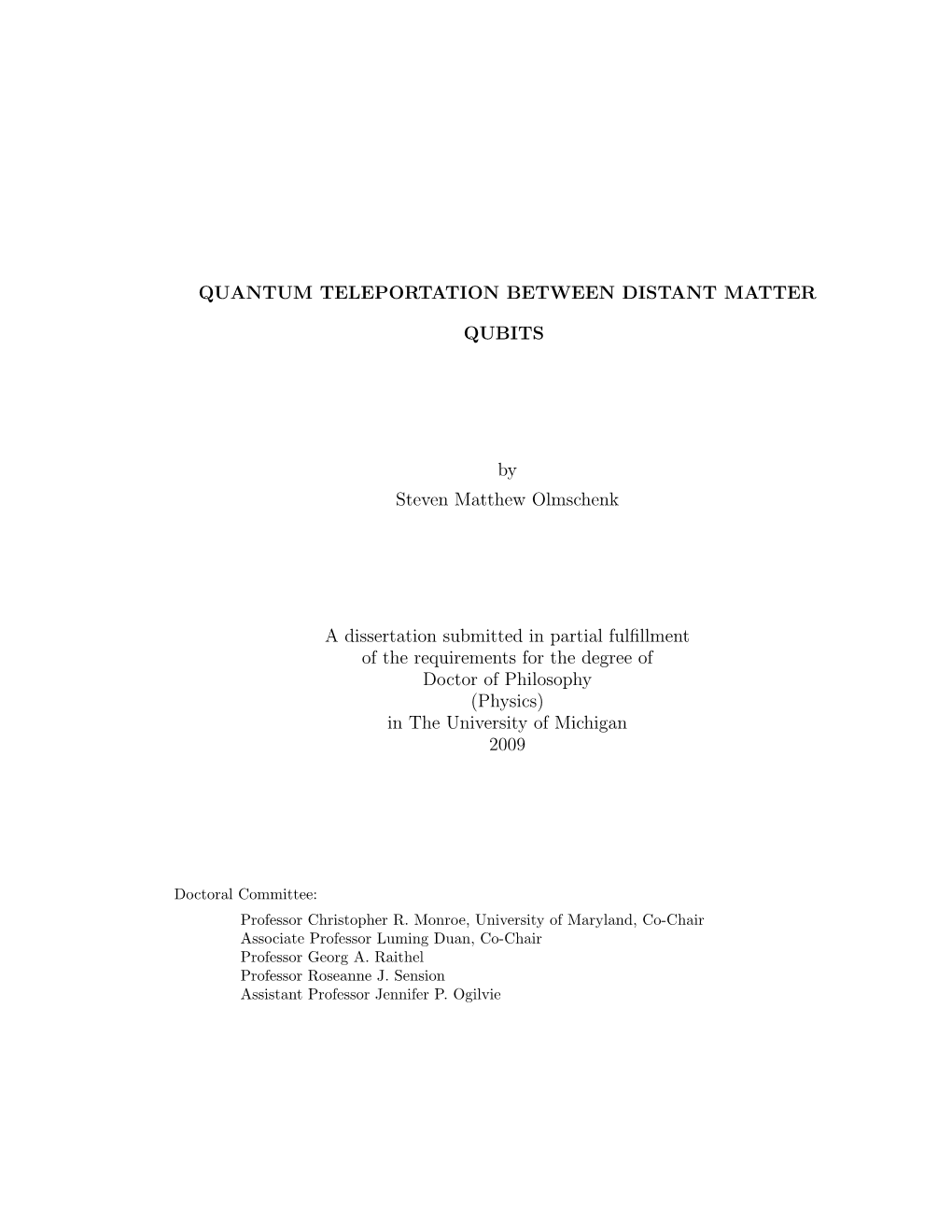 Olmschenk Thesis 2009.Pdf