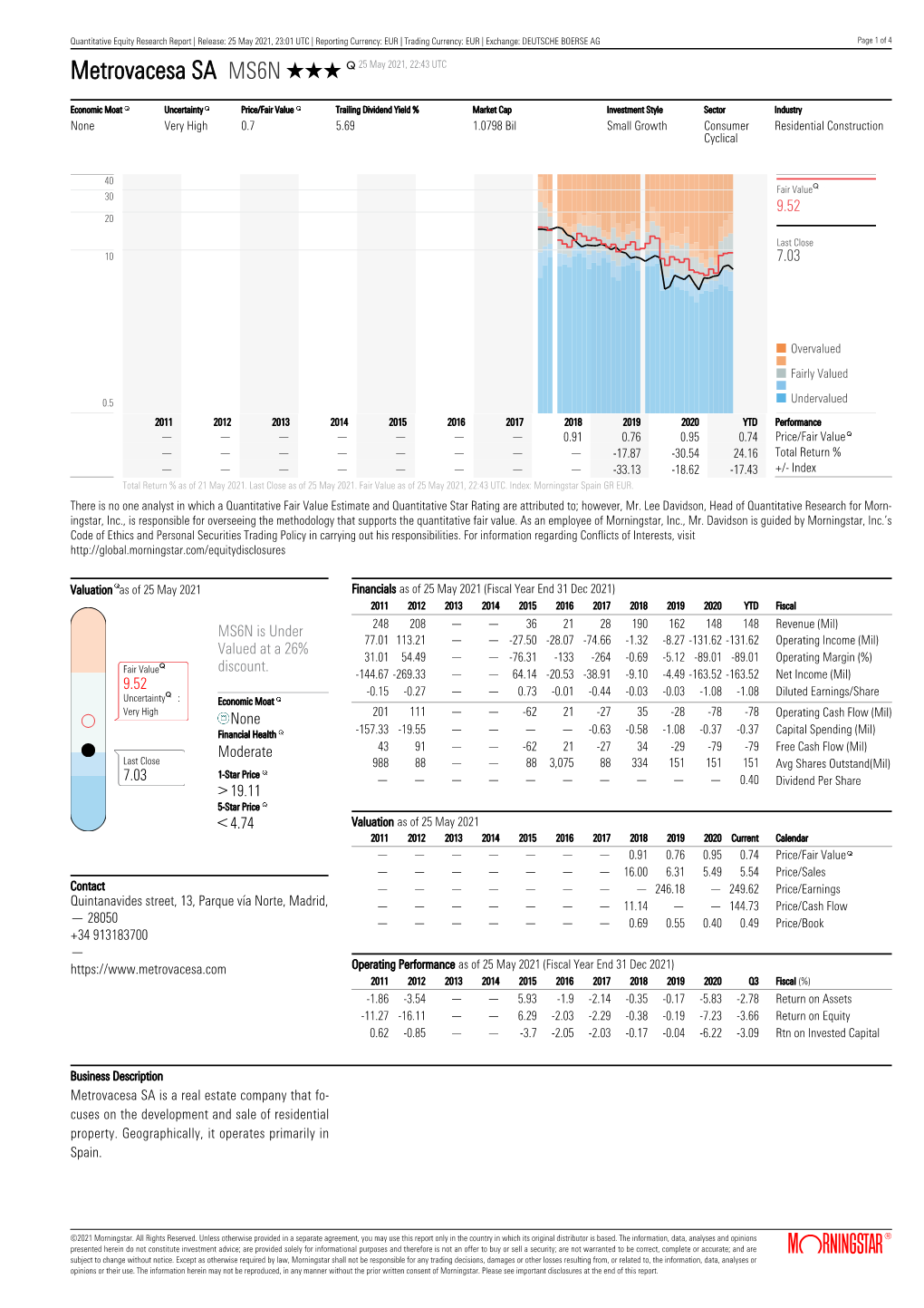 Quantitative Equity Research Report