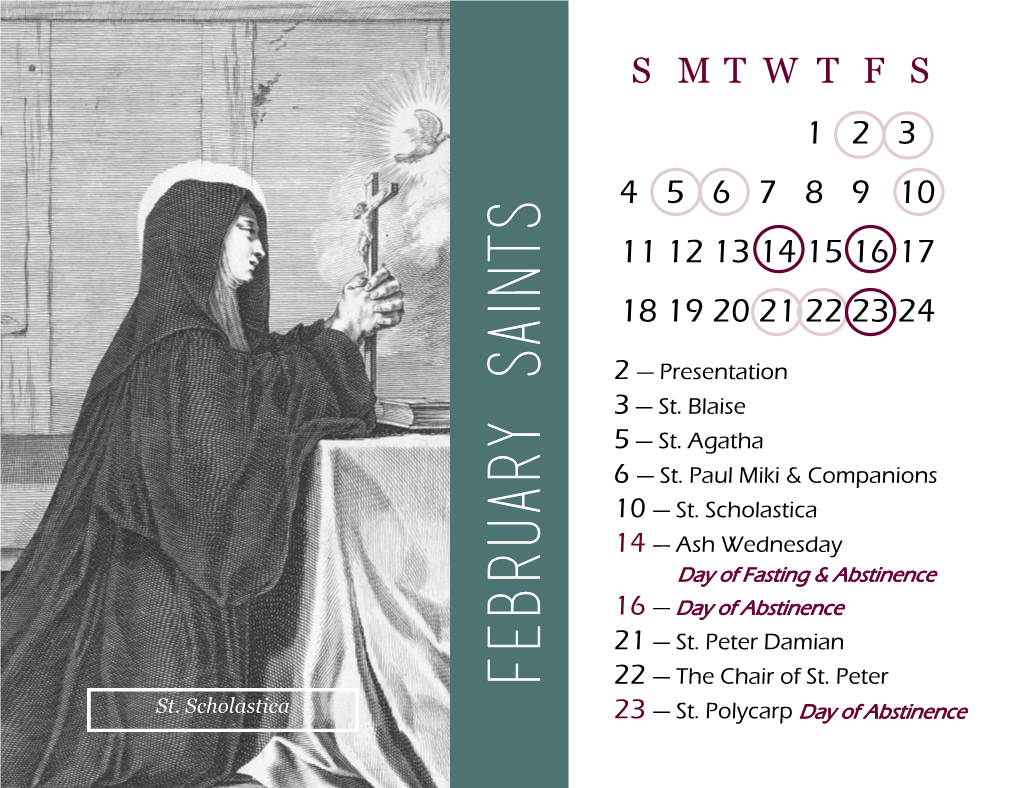 February Saints 22 — the Chair of St