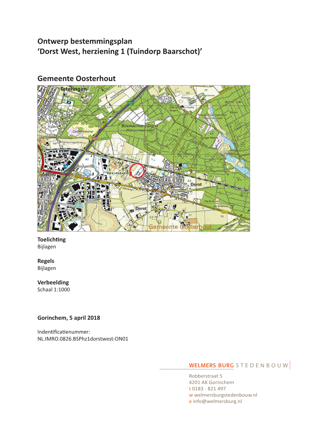 Ontwerp Bestemmingsplan 'Dorst West, Herziening 1 (Tuindorp