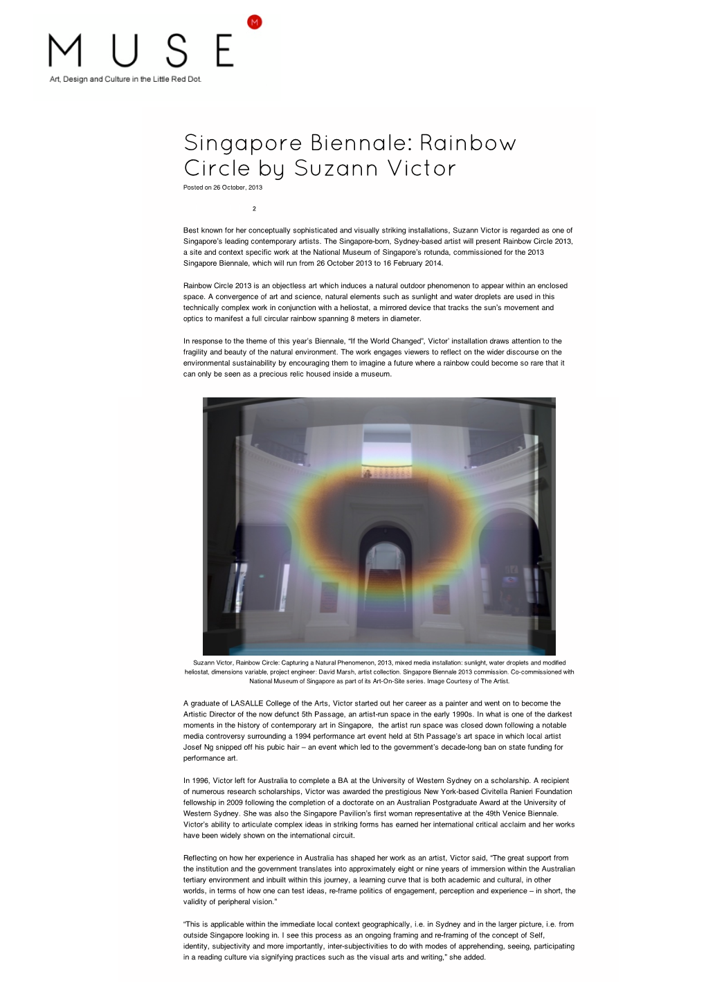 Rainbow Circle by Suzann Victor | the Muse