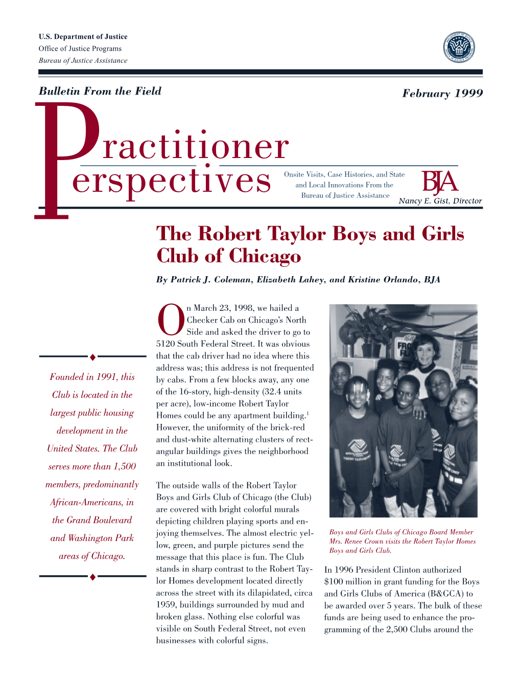 Robert Taylor Boys and Girls Club of Chicago by Patrick J