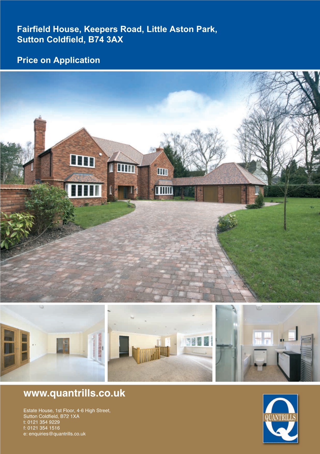 Fairfield House, Keepers Road, Little Aston Park, Sutton Coldfield, B74 3AX