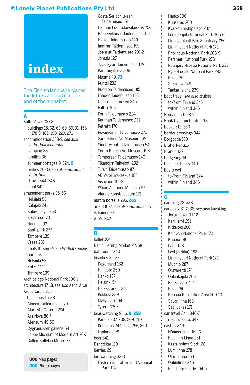 Finland –Index (Chapter)