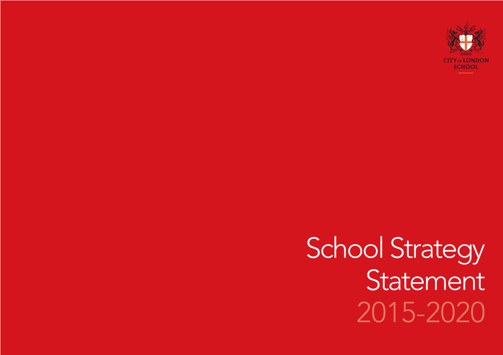 School Strategy Statement 2015-2020