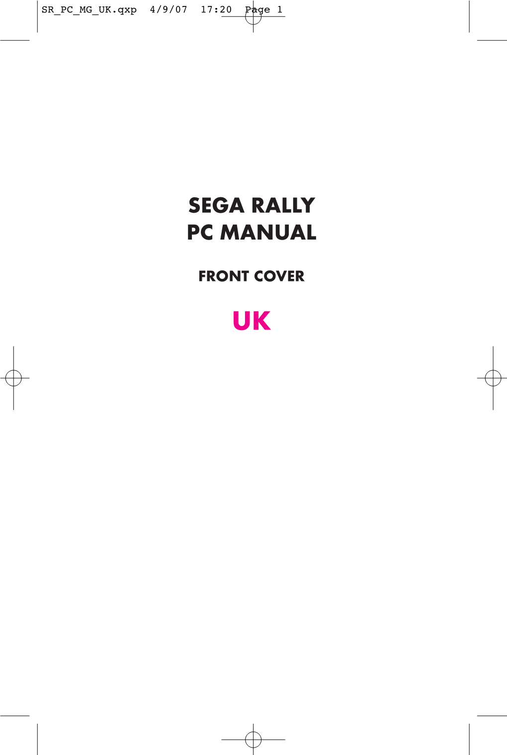 Sega Rally Pc Manual