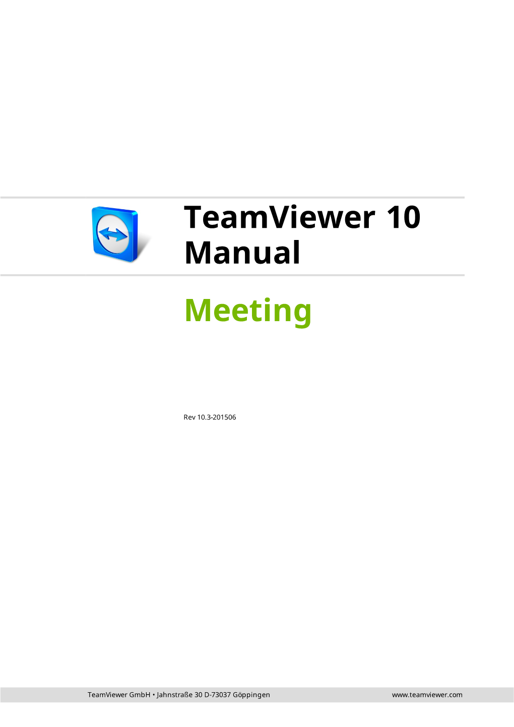 Teamviewer Manual – Meeting