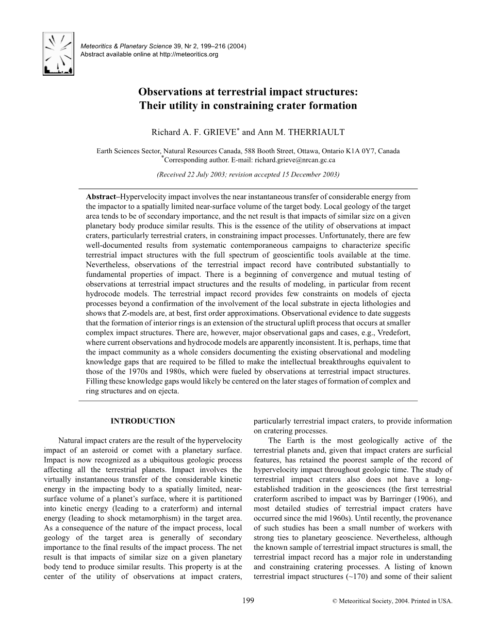 Observations at Terrestrial Impact Structures: Their Utility in Constraining Crater Formation