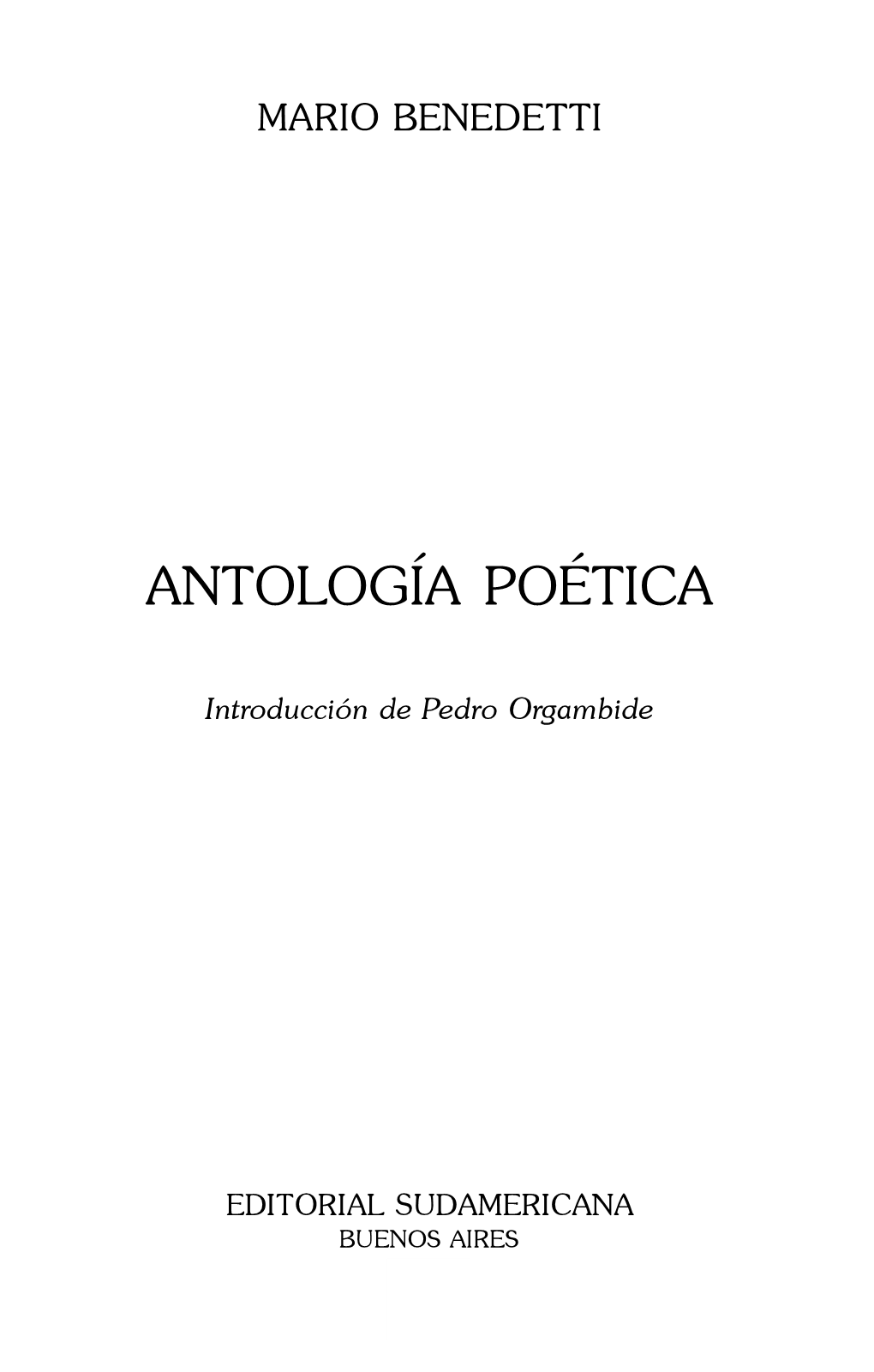 Antología Poética