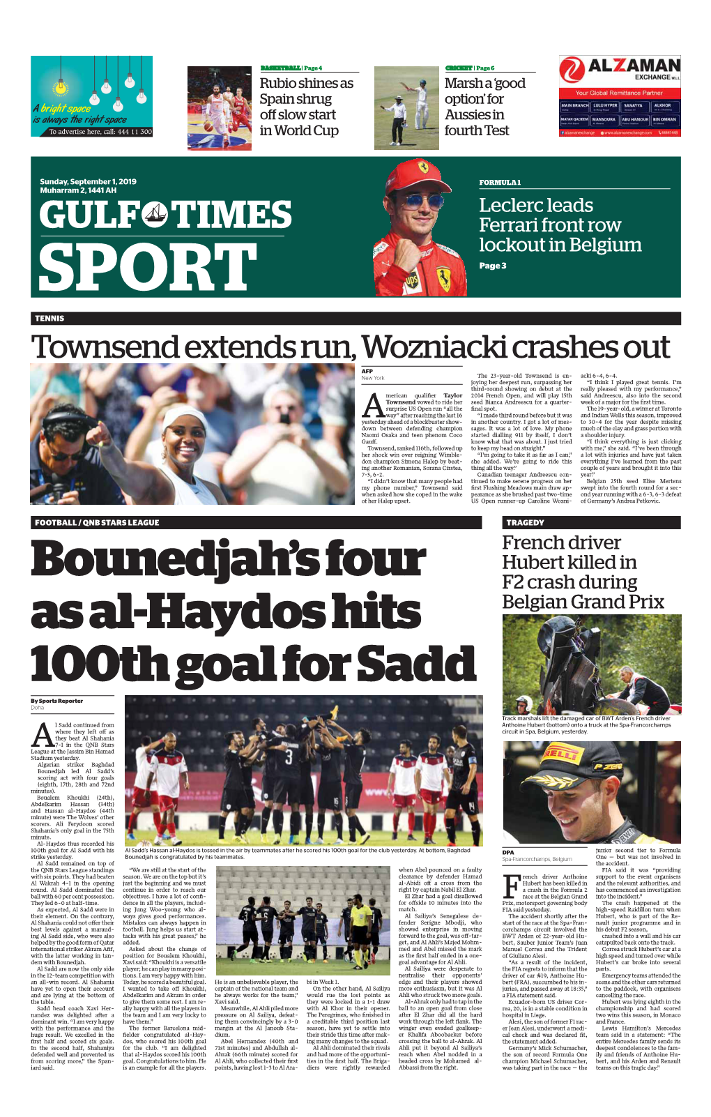 Bounedjah's Four As Al-Haydos Hits 100Th Goal for Sadd