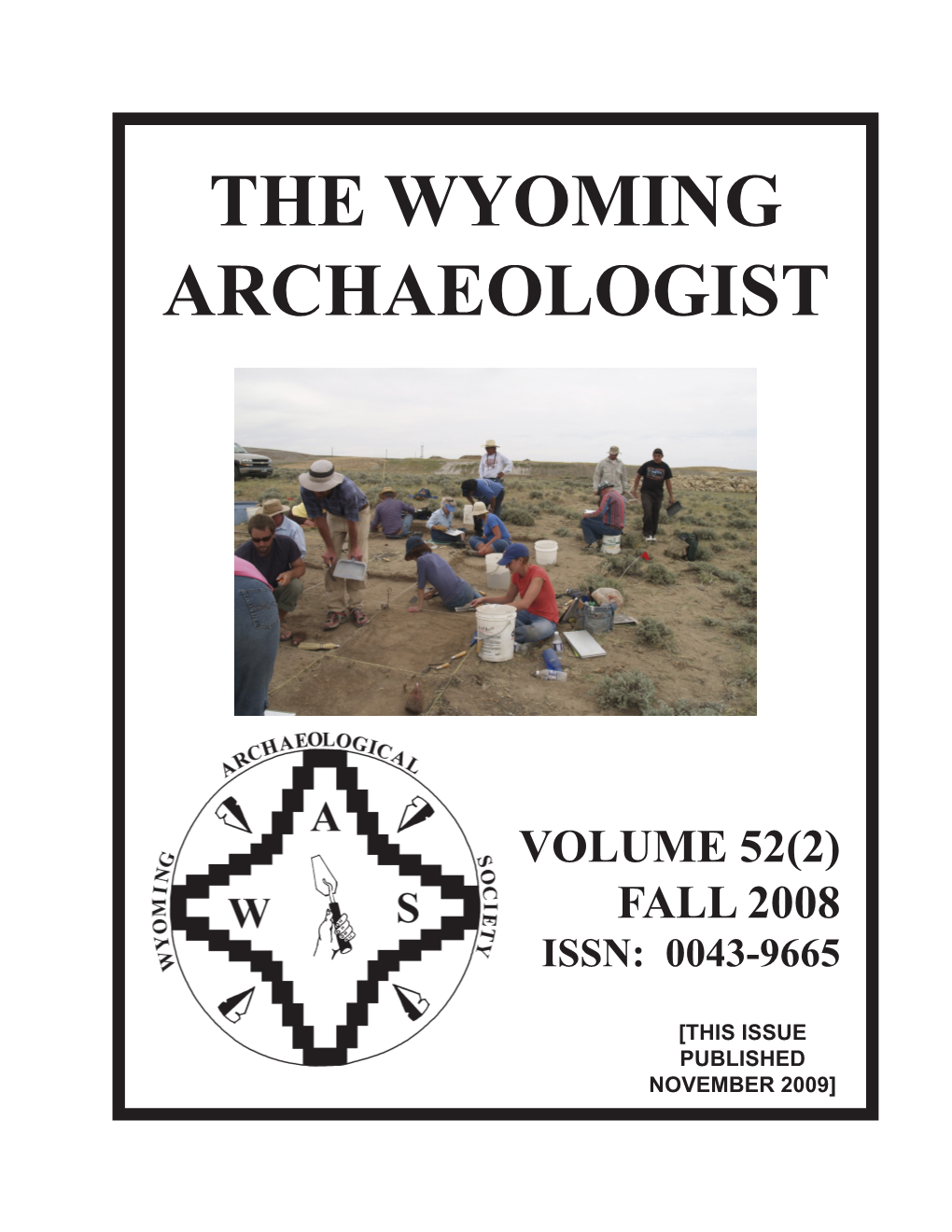 The Wyoming Archaeologist