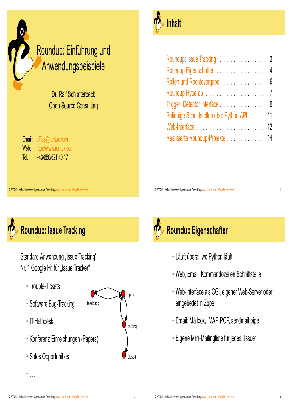 Roundup: Einführung Und Roundup: Issue Tracking