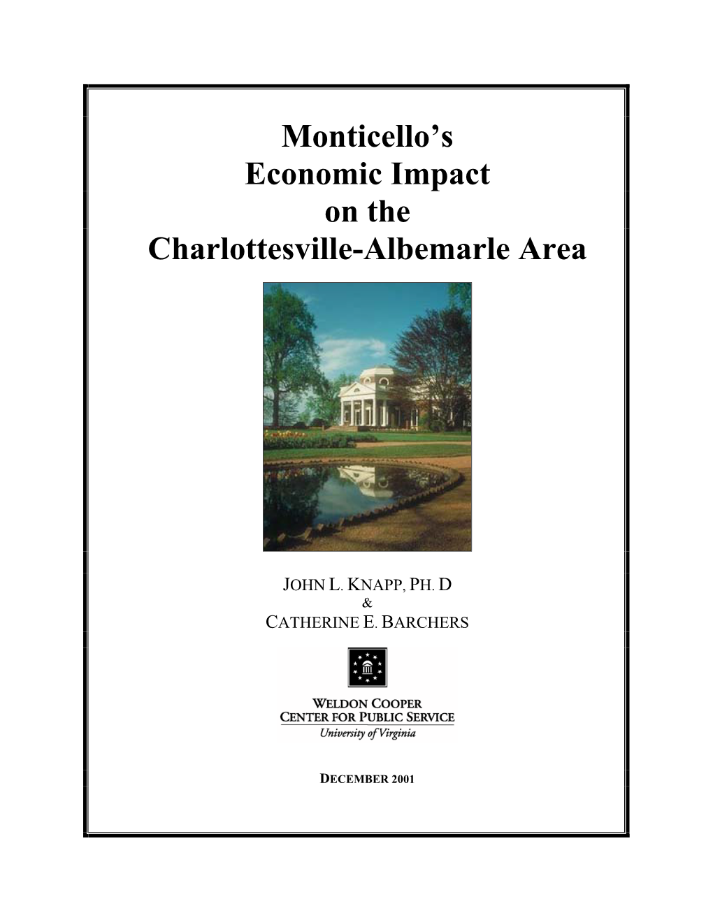 Monticello's Economic Impact on the Charlottesville-Albemarle Area