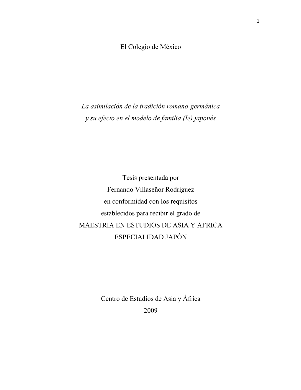 El Colegio De México La Asimilación De La Tradición Romano