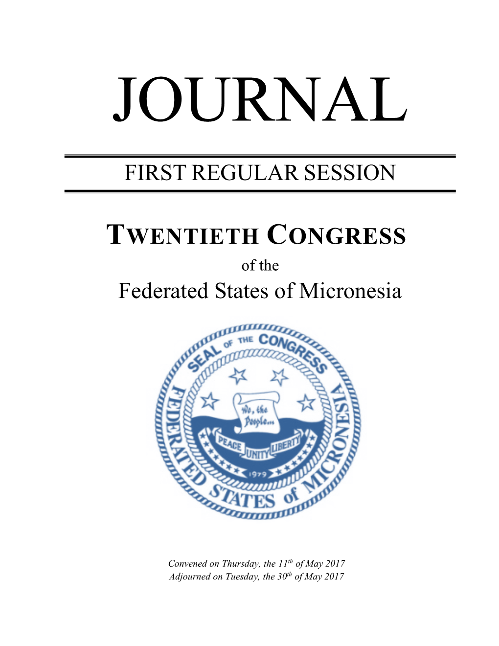 First Regular Session Twentieth Congress