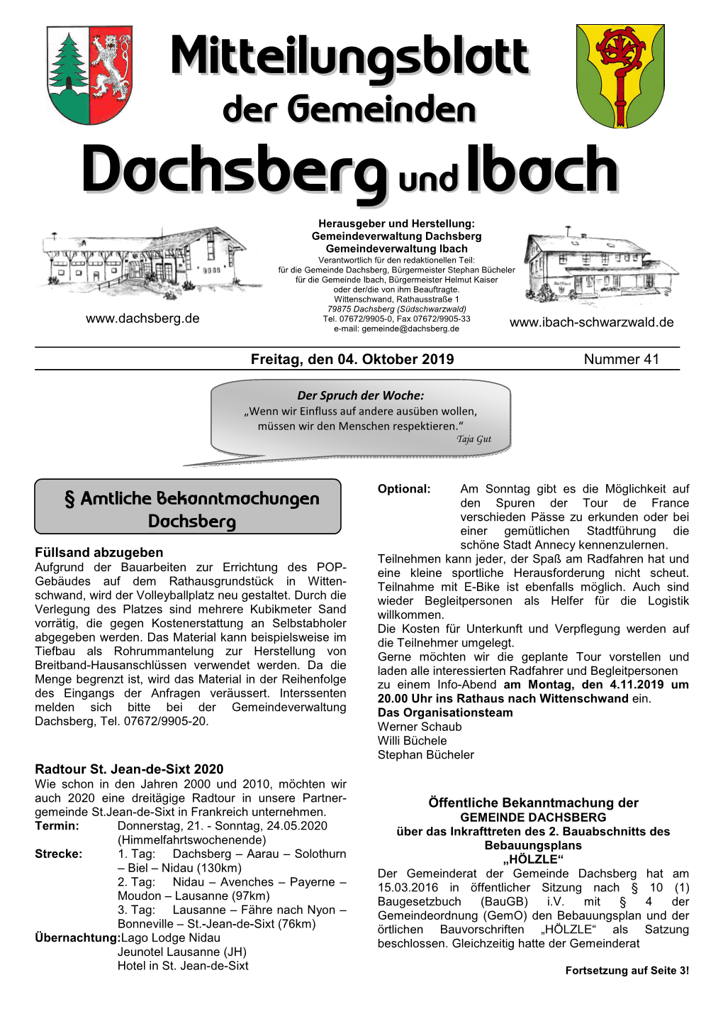 Dachsberg Undibach