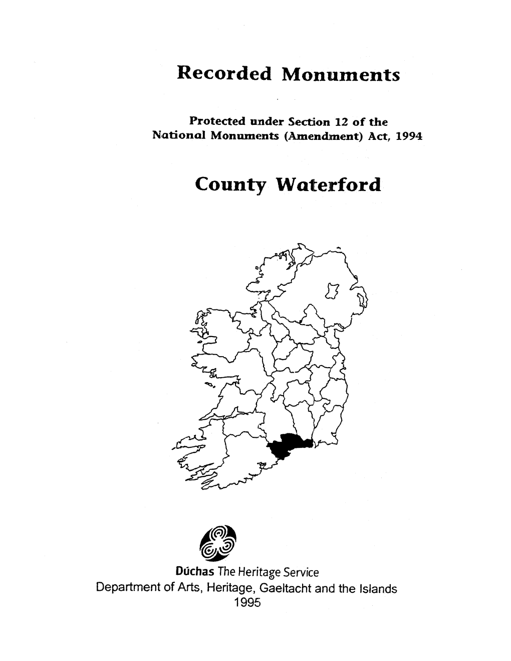 Recorded Monuments County Waterford