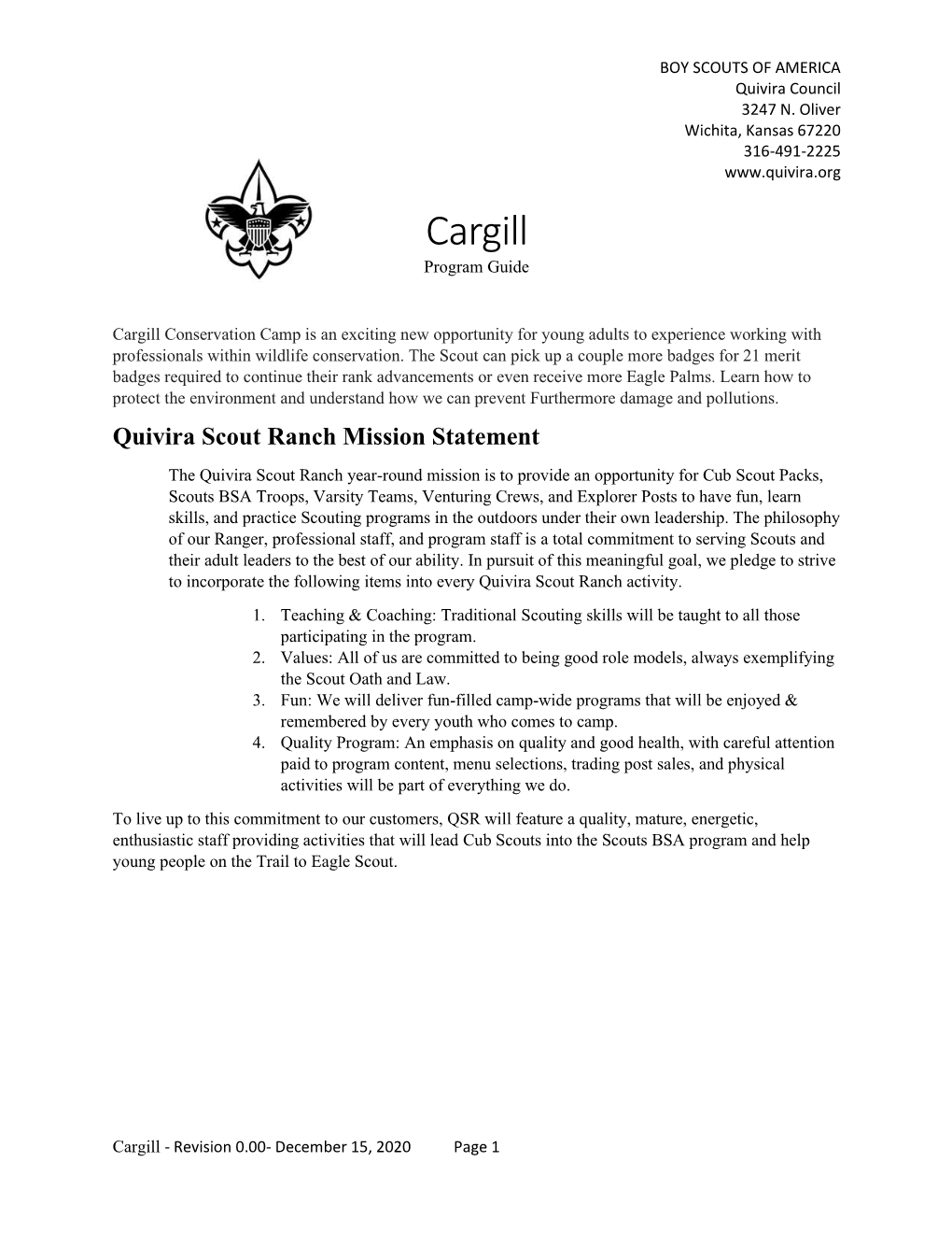 Cargill Program Guide