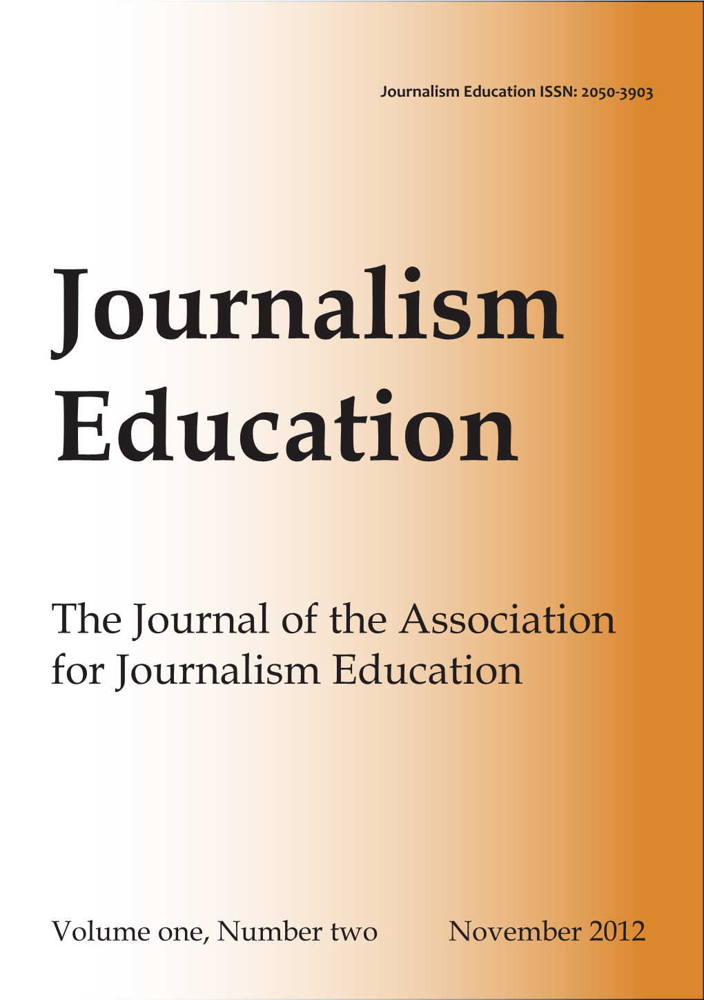 The Journal of the Association for Journalism Education