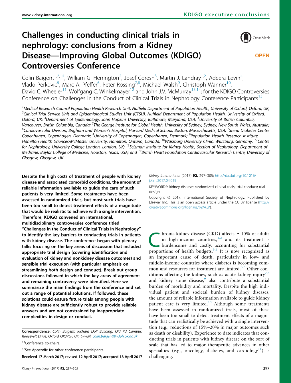 Challenges in Conducting Clinical Trials in Nephrology