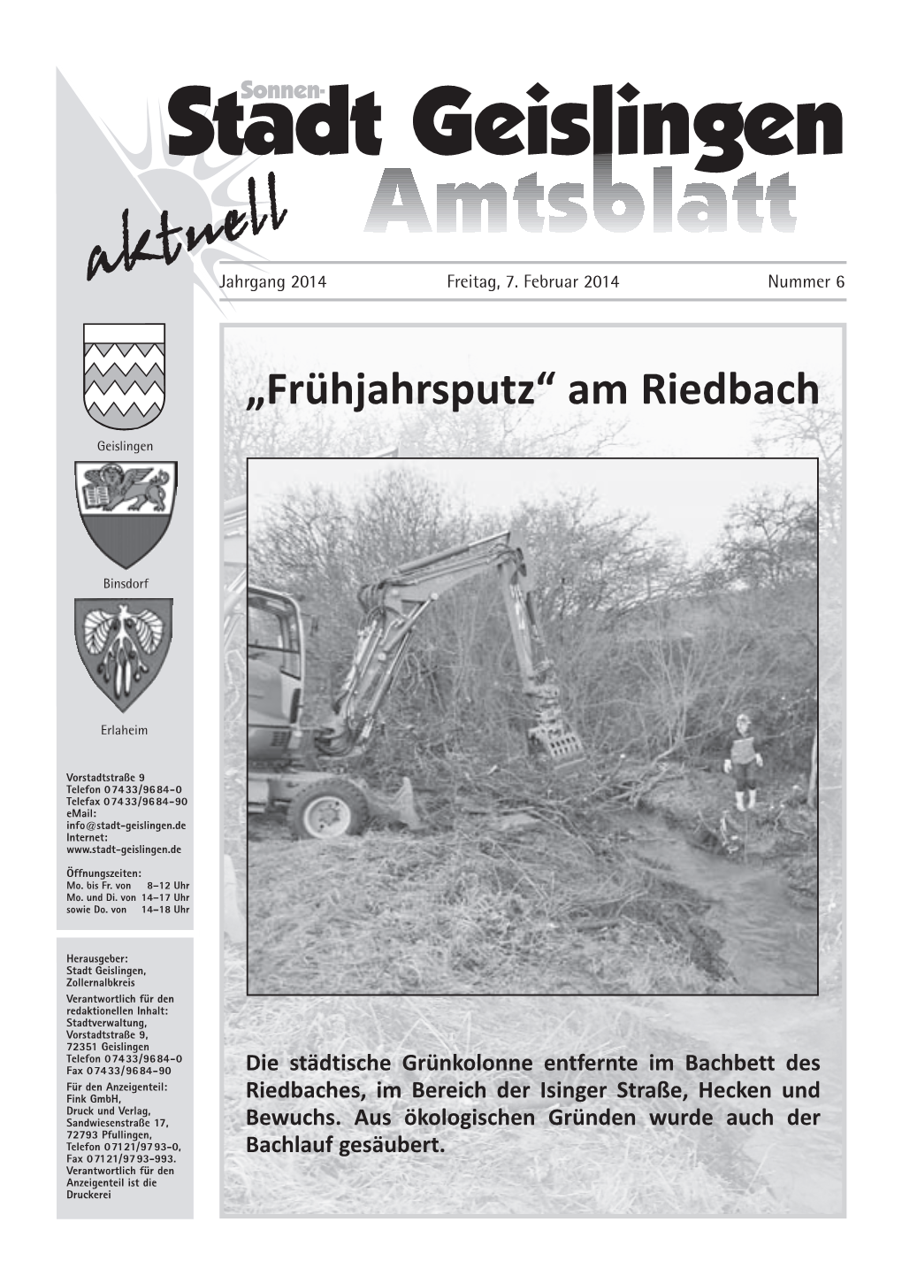 Amtsblatt Geislingen KW 6