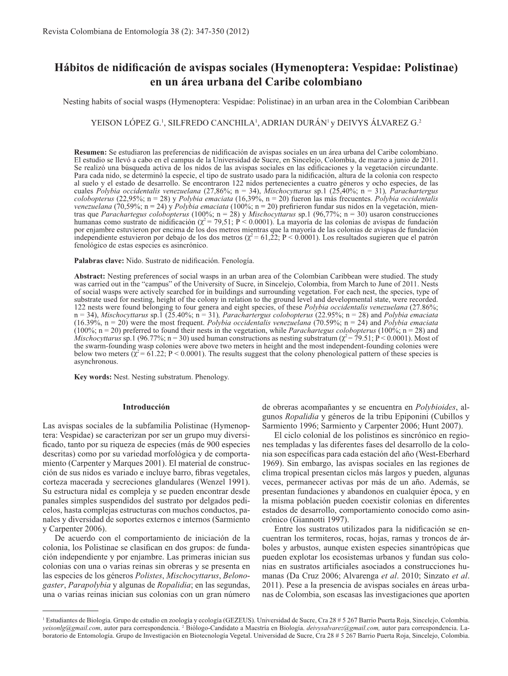 Revista Entomología 38 2 FINAL 19 DICIEMBRE.Indd