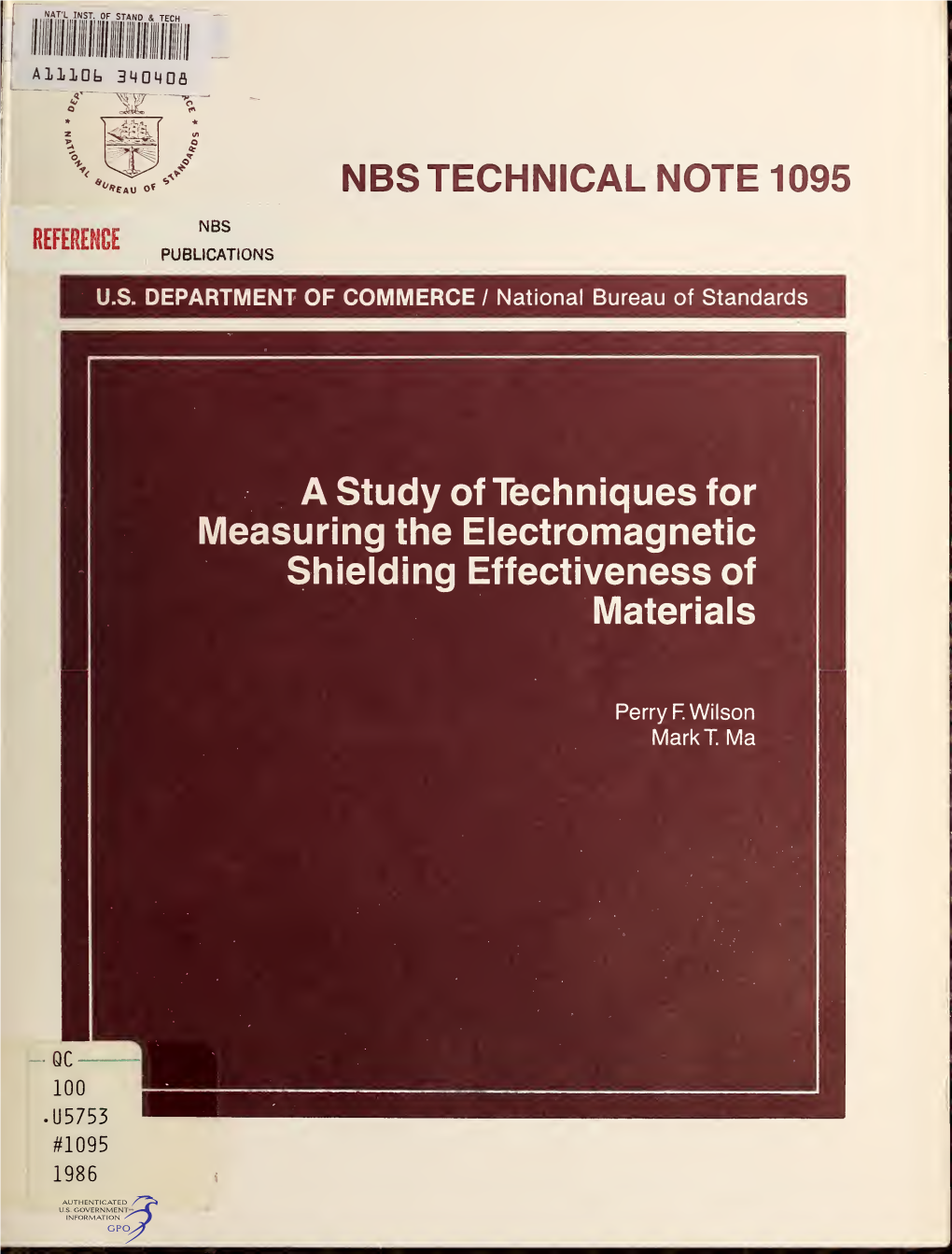 A Study of Techniques for Measuring the Electromagnetic Shielding Effectiveness of Materials