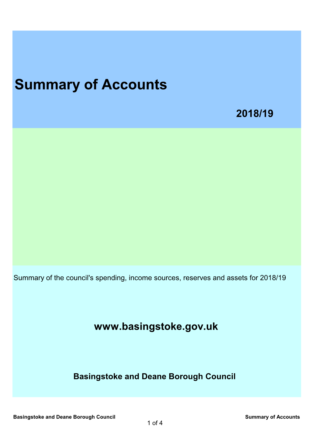 Summary of Accounts 2018-19