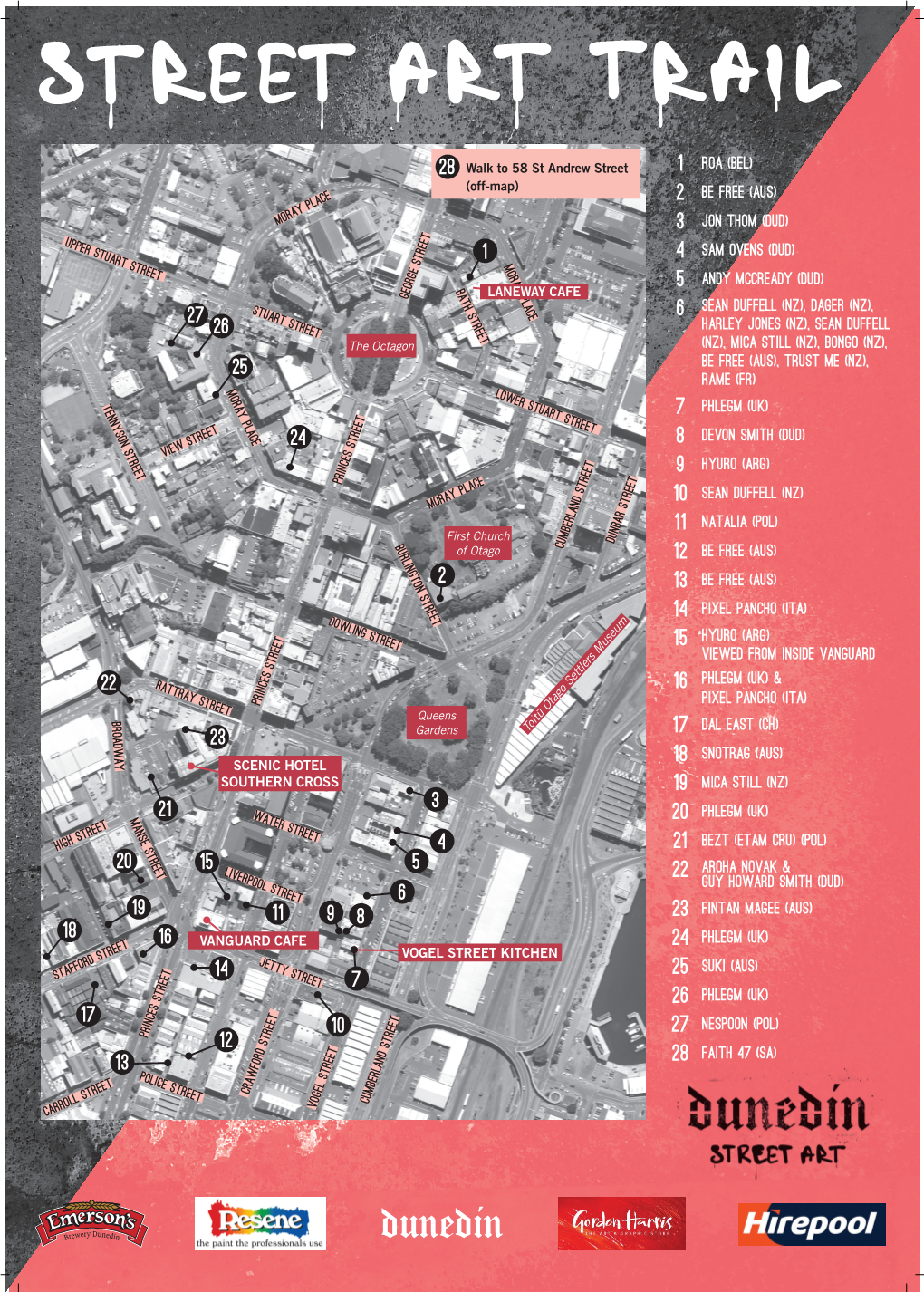 Street Art Trail A3 Map SEPT2016 (Trina)