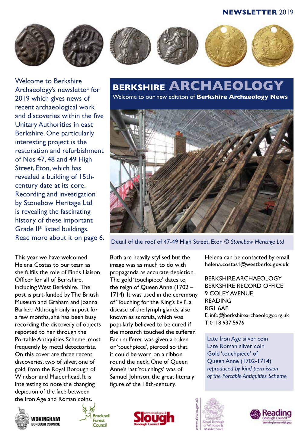 Berkshire Archaeology Newsletter 2019