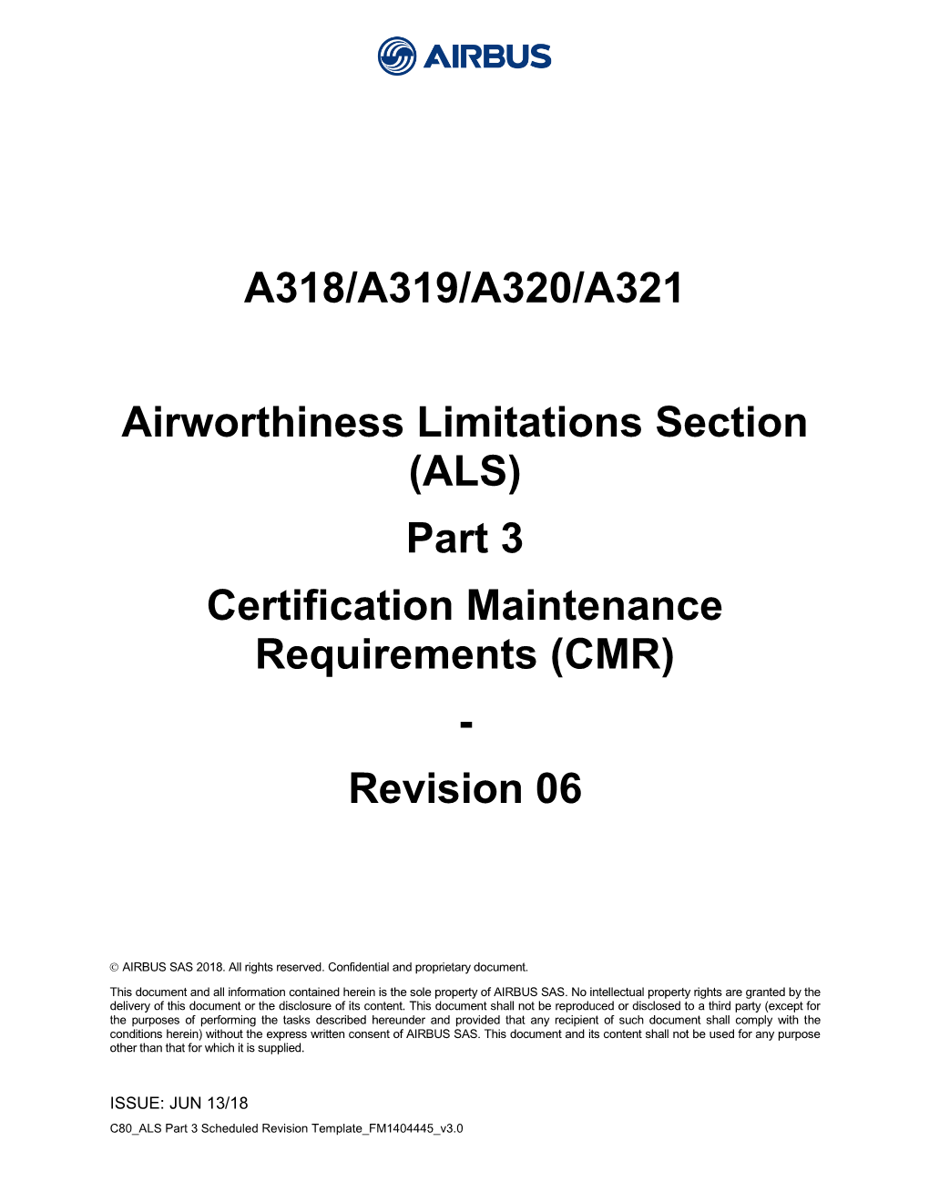 A320 Family ALS Part 3 Revision 06