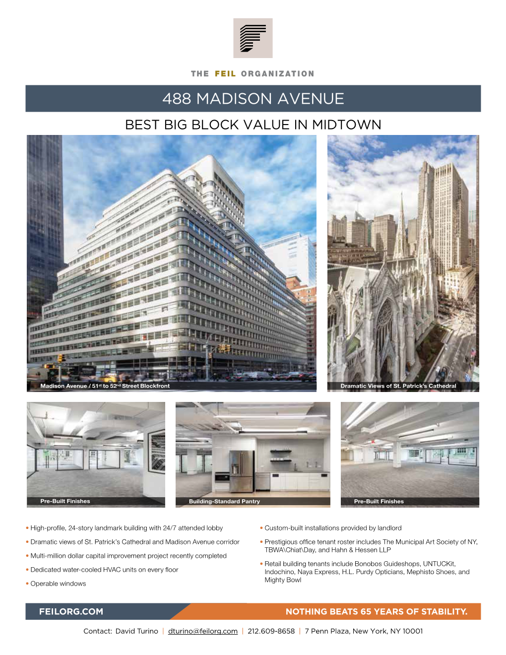 488 Madison Avenue Best Big Block Value in Midtown